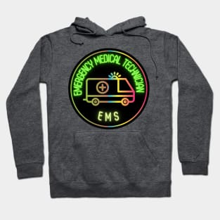 Neon emt first responder Hoodie